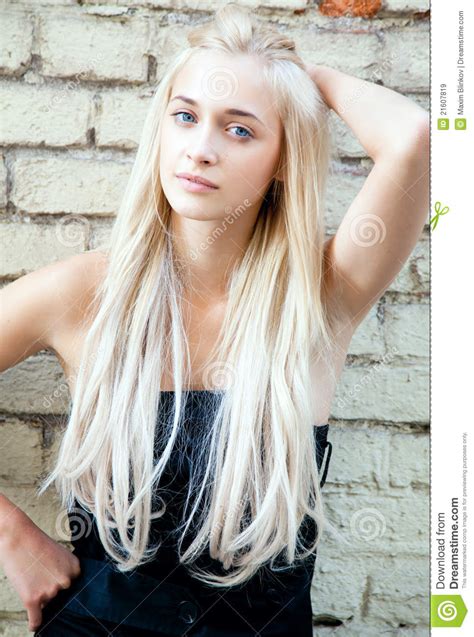 Attractive Beautiful Blonde Girl Royalty Free Stock Images