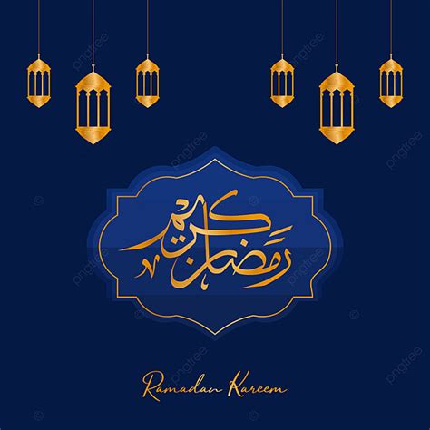 Gambar Perayaan Ramadhan Kareem Mewah Dengan Kaligrafi Dan Ornamen Arab