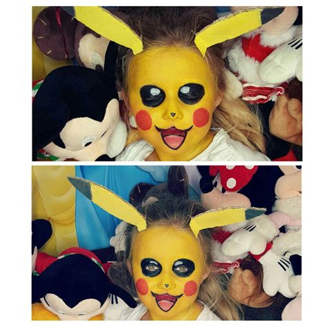 Pikachu Face Paint Tutorial With Diamond Fx Pokémon Inspired Makeup