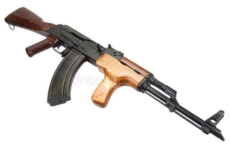 Kalashnikov Akm Isolated On White Stock Photo Image Of Machinegun