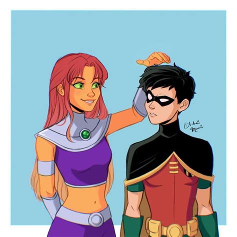 Adriana On Instagram He Never Reached Her 😢 Robstar Dickkory Robin Starfire Nightwing