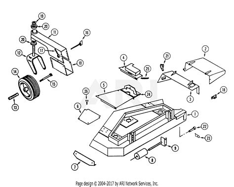 Mtd 134 018 190 Fr 180c 1994 Parts Diagram For 42 Inch Mower Deck And