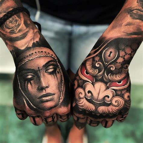 Pin By Tareef Tattoos On Tattoo Ideas Tattoos For Guys Badass Hand Tattoos For Guys Hand Tattoos