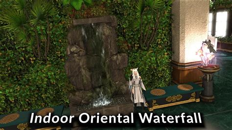 Ffxiv Indoor Oriental Waterfall Housing Youtube