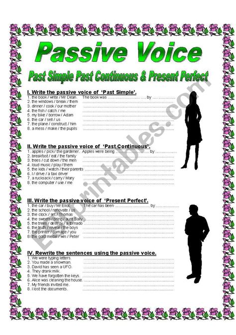 Passive Voice Present And Past Continuous Exercises Pdf Best Games