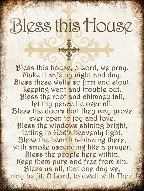 Bless This House Cross 1 Aluminum Sign Indoor Or Outdoor 12