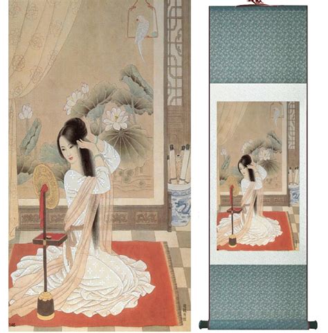 Buy Traditional Chinese Pretty Girls Painting Home
