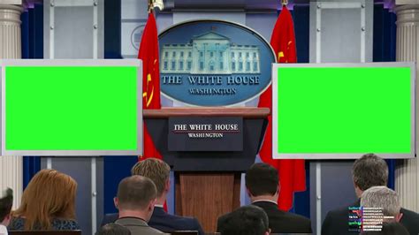 WHITE HOUSE PRESS ROOM GREEN SCREEN EFFECTS ELEMENTS YouTube