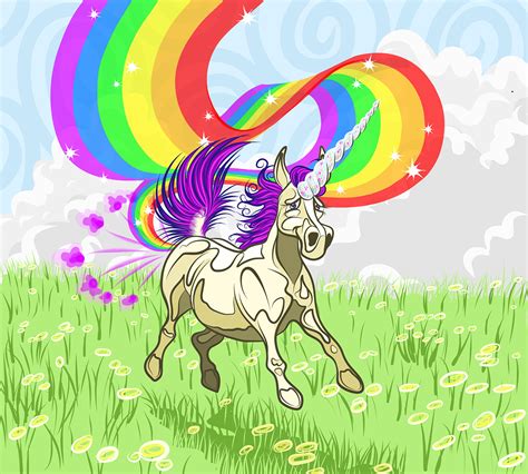 Unicorn Farting A Rainbow On Behance