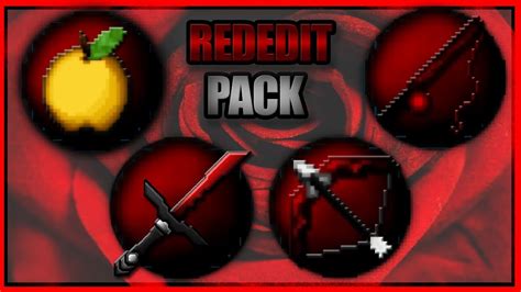 Minecraft Pvp Texture Pack L Red Rededit 1718 Youtube