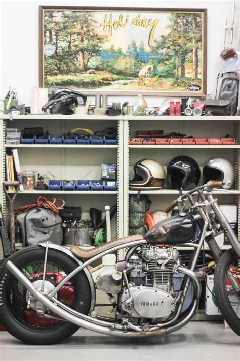 Jared Johnson Of Holiday Custom Motorcycles Apartment Therapy