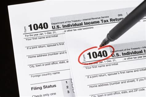 Premium Photo Form 1040 Individual Income Tax Return Form United