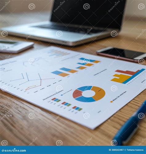 Timetable Graphic in a Corporate Marketing Setting. Stock Illustration