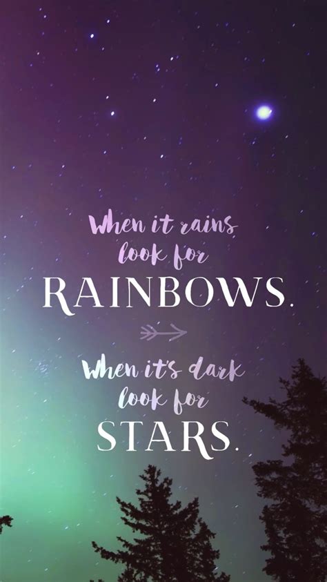When It Rains Look For Rainbows Phone Wallpaper And