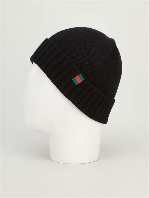 Gucci Beanie Hat In Black For Men Lyst