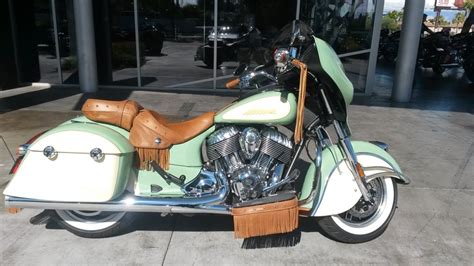 Indian Chieftain Willow Green Cream Motorcycles For Sale