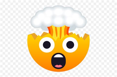 Emoji Exploding Head To Copy Paste Wprock Mind Blown Emoji Upside