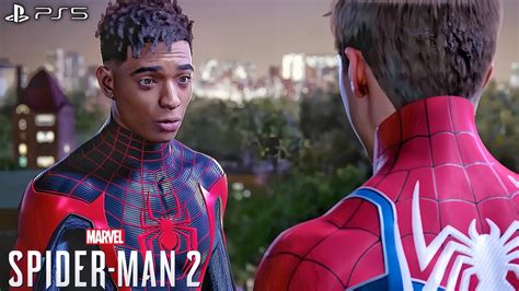 Marvels Spider Man 2 Peter Parker And Miles Morales New Suit Youtube