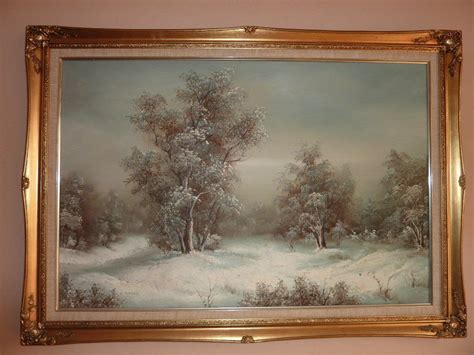 Extra Large Original C Inness Landscape Oil Painting Canvas Framed