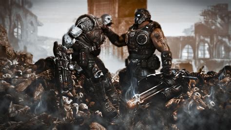 Clayton Carmine fighting - Gears of War 3 HD desktop wallpaper