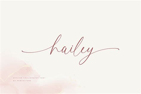 Hailey Font By Pen Culture · Creative Fabrica