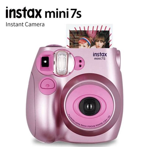 Fujifilm Instax Mini 7s White Instant Film Camera Metallic Pink