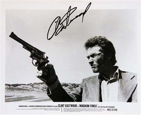 Lot Clint Eastwood Signed Movie Still Photo