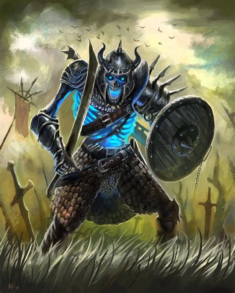 Skeleton Warrior By Aaronflorento In 2020 Skeleton Warrior Fantasy