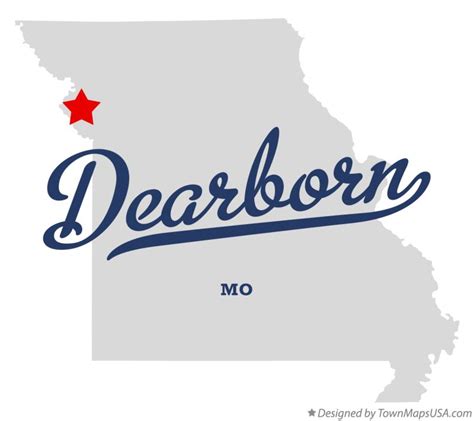 Map Of Dearborn Mo Missouri
