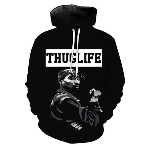 2pac Tupac Thug Life Characters Hoodie 3d Size S To 5xl Tien Stores