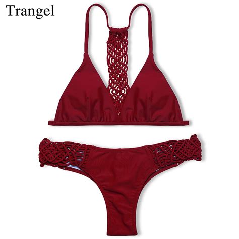 Trangel Micro Bikini 2019 Swimwear Female Swimsuit Solid Bather