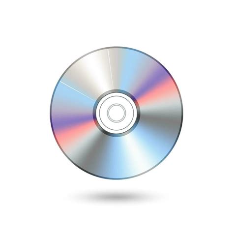 Realistic Vector Cd Icon Design Template Dvd Or Cd Disc Blue Ray