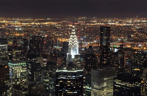 5578 New York City Aerial View Night Stock Photos Free And Royalty