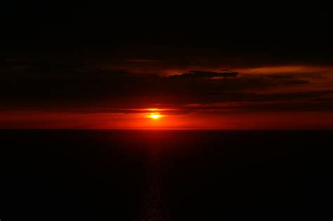 Free Images Landscape Nature Ocean Horizon Cloud Sunrise Sunset