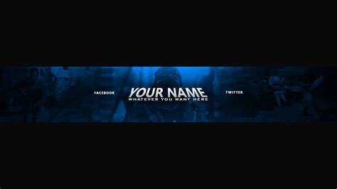 Blue Gaming Banner For Youtube No Text 100 Youtube Banner Templates
