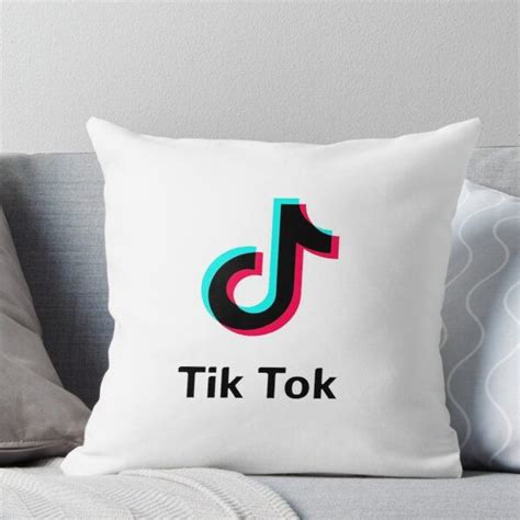 Copy Of Best Seller Tik Tok Logo Throw Pillow By Judith White Throw