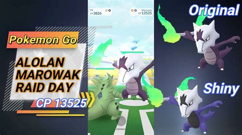 Shiny Alolan Marowak From Pokemon Go Special Alolan Marowak Raid Day