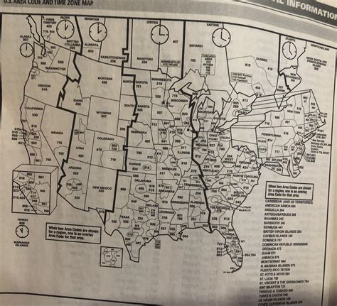 Us Area Codes And Time Zone Map Photo From An Old Phone Book Coolguides My XXX Hot Girl
