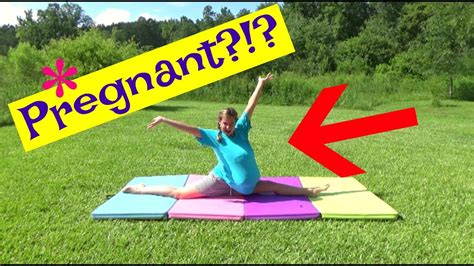 Pregnant Gymnastics Challenge Youtube