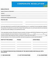 Images of Llc Resolution Form Template