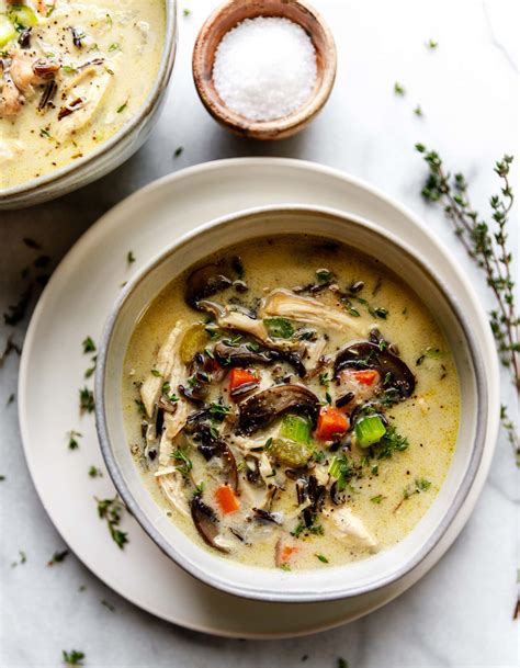 Healthy Creamy Chicken And Wild Rice Soup All The Healthy Things