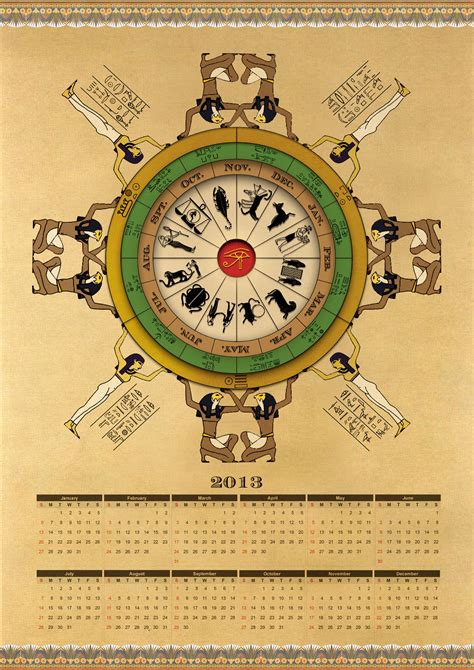 Ancient Egyptian Calendar For 2013 By Thothhotep On Deviantart