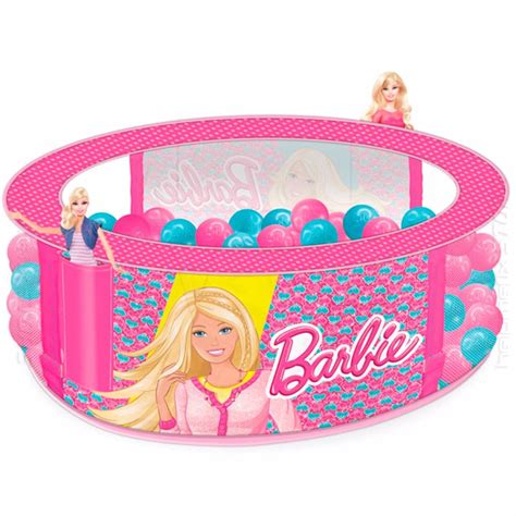 Piscina De Bolinhas Barbie C 100 Bolinhas Original Lider R 19500