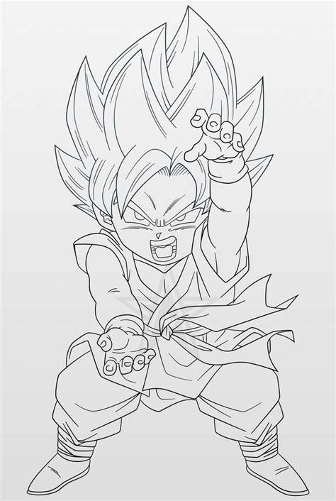 Super Saiyan Blue Kaioken Gt Goku 1 Line Art By Aubreiprince On