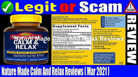 Nature Made Calm And Relax Reviews March 2021 Know Its Legitimacy