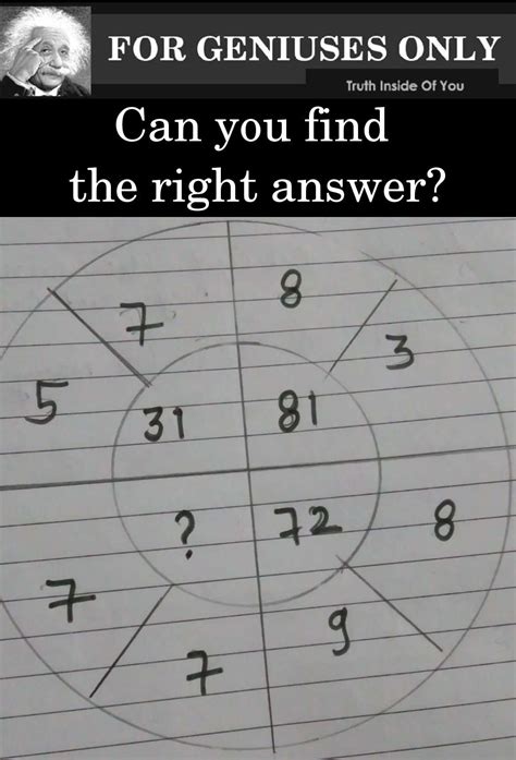 Riddle: Can You Find The Right Answer? - Truth Inside Of You