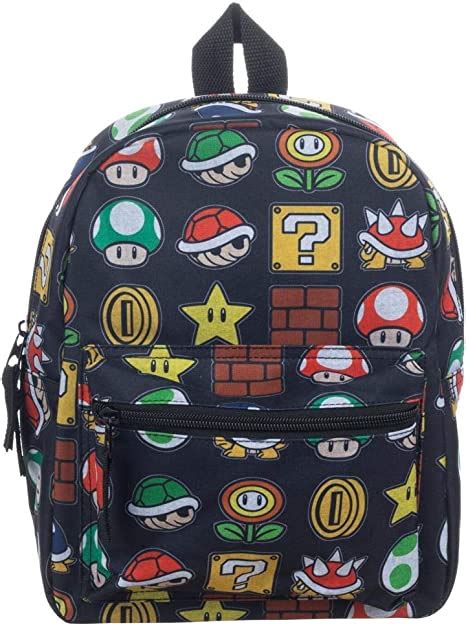 Super Mario Video Game Sublimated Mini Backpack Uk Clothing
