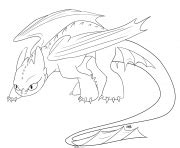 Coloriage Night Fury Baby Toothless Dragon Jecolorie Com