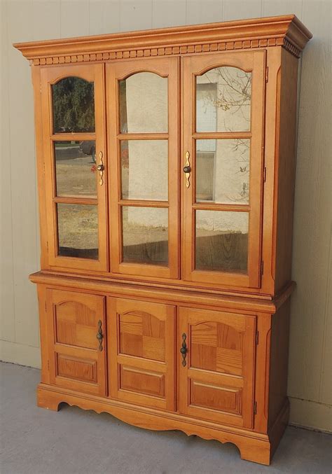 The Backyard Boutique By Five To Nine Furnishings Solid Oak China Hutch