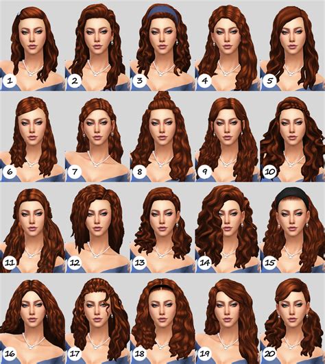 12 Sensational Long Volumized Curls Hairstyle Sims 4 Hair Mod
